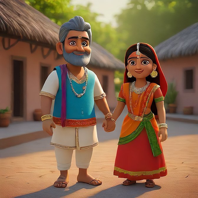 3D cartoon character art